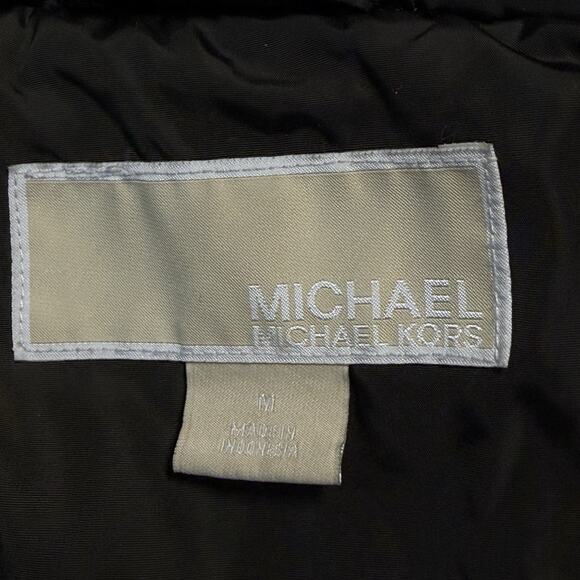 Michael Kors Down Puffer JACKET Parka Coat Women's Sz M Longer Length 4 Pockets - Picture 9 of 11